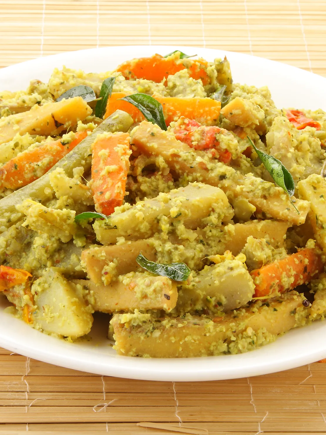 Avial: Avial is a traditional side dish served as an accompaniment to rice. It is an easy to prepare vegetarian dish