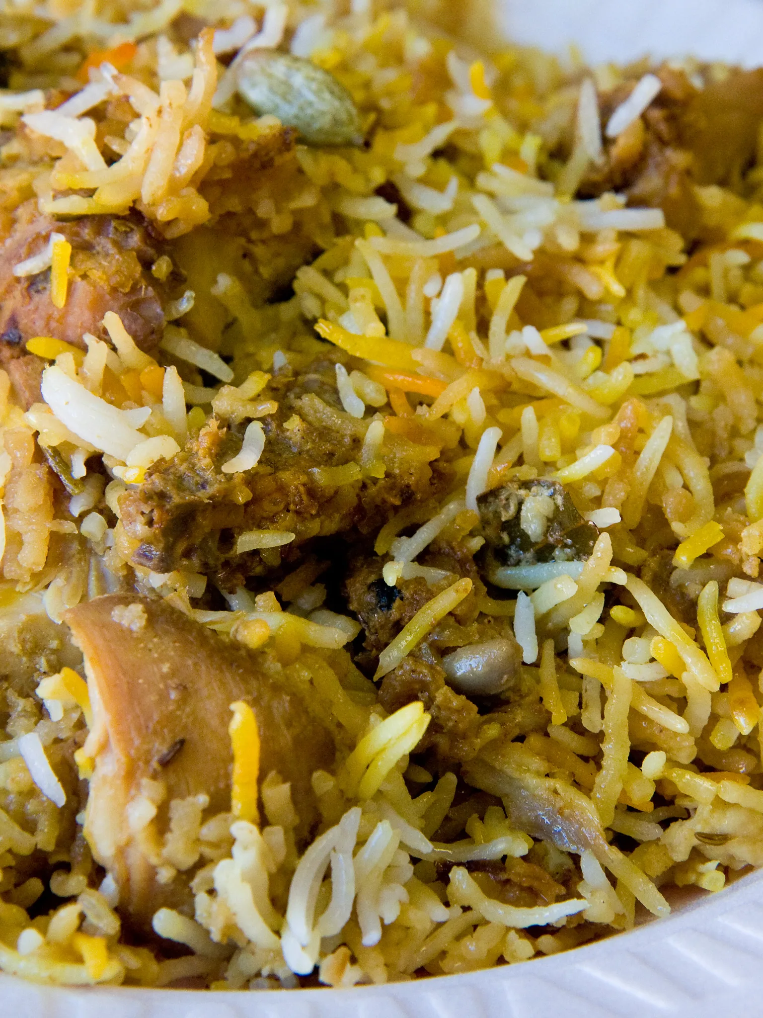 Hyderabadi Biryani, a photograph of the dish