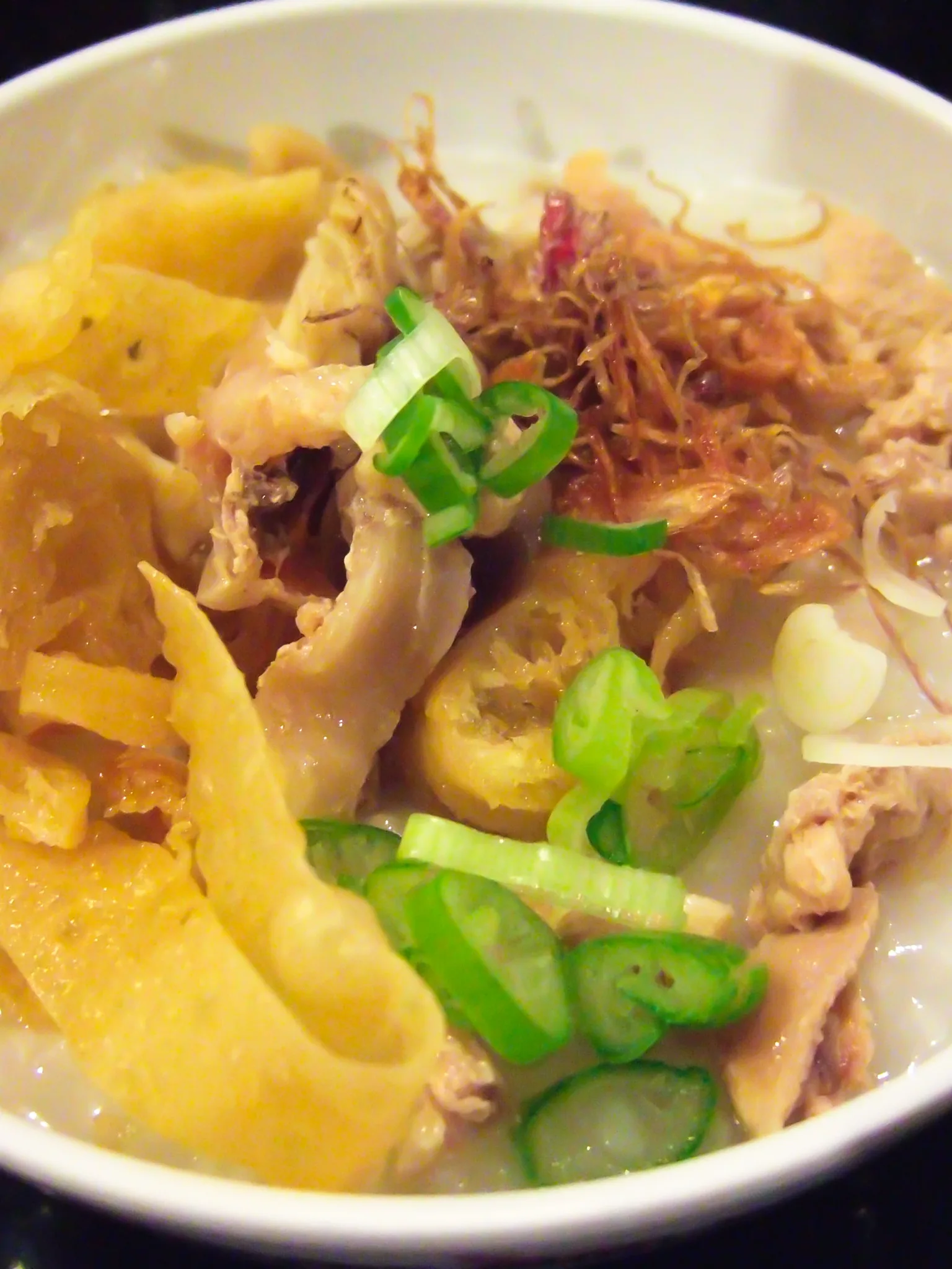 Bubur ayam: Chicken porridge, Jakarta, Indonesia