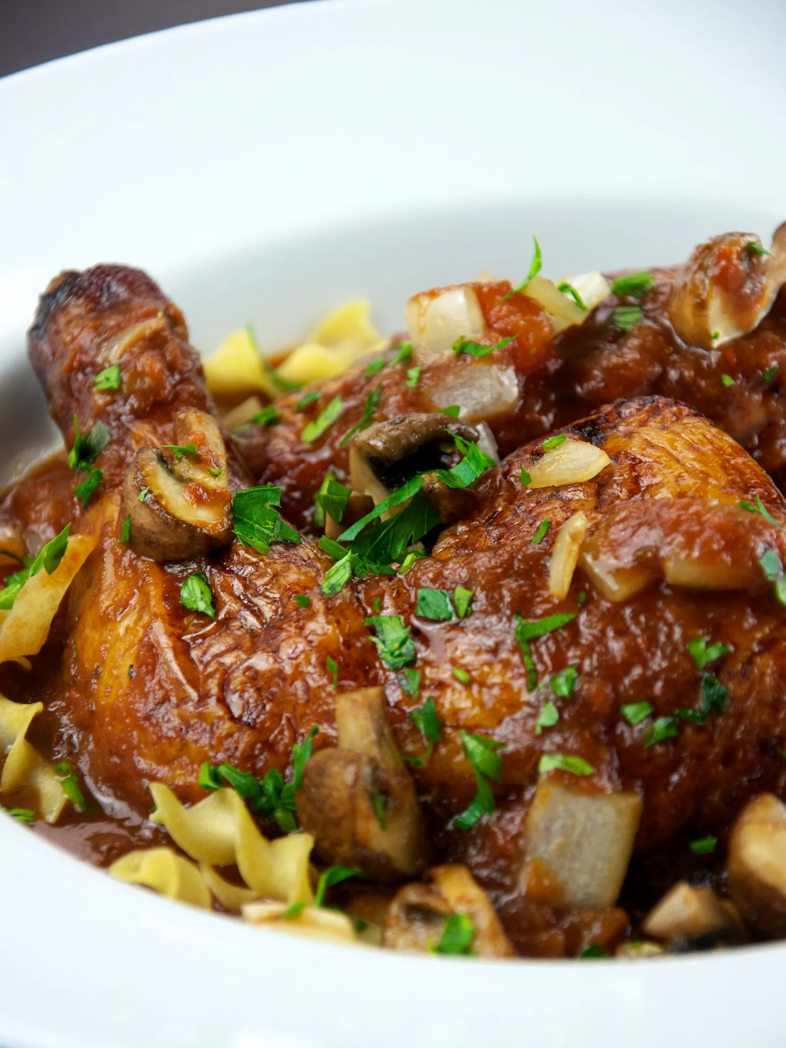 cacciatore, a photograph of the dish