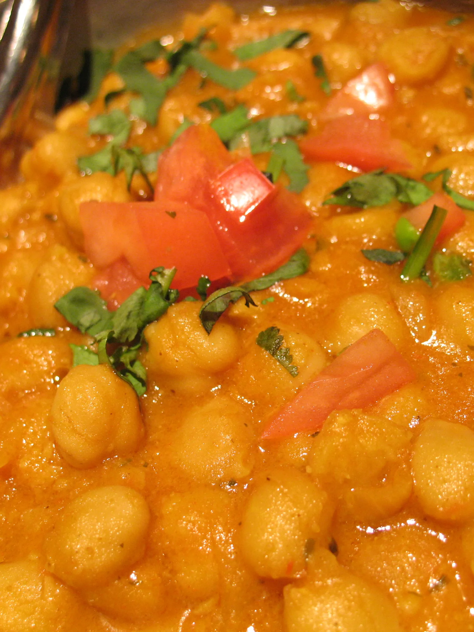 chana masala: Picture of chana (chick peas) masala at Le Taj restaurant. Channa masala