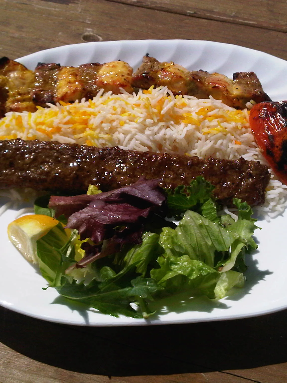 chelow kabab: Bakhtyari (above), an Iranian form of kebab