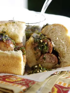Choripán: Choripan sandwich