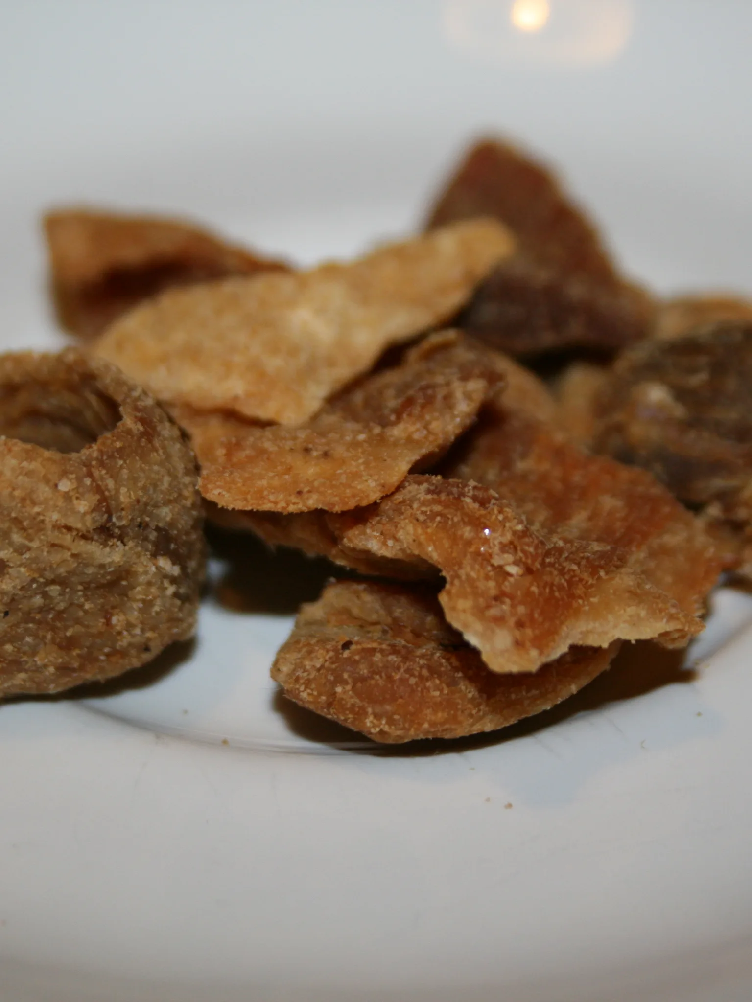ciccioli: This is a plate of ciccioli, which are like pork rinds