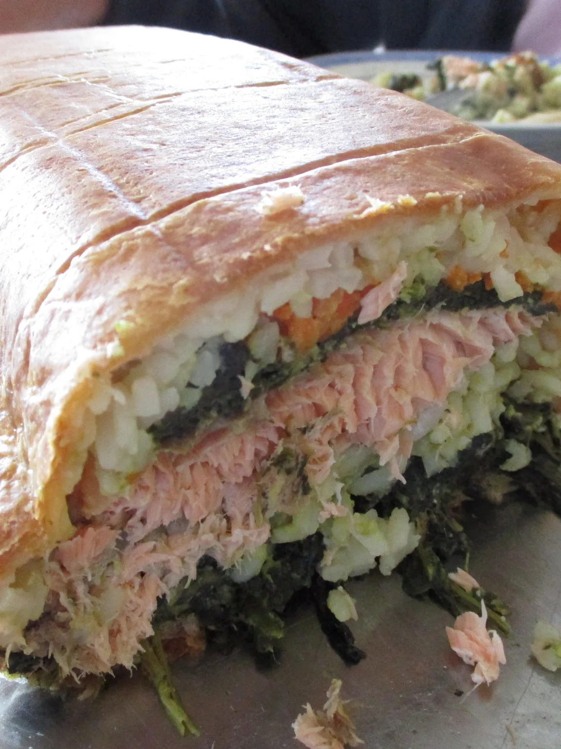 coulibiac: Coulibiac au saumon