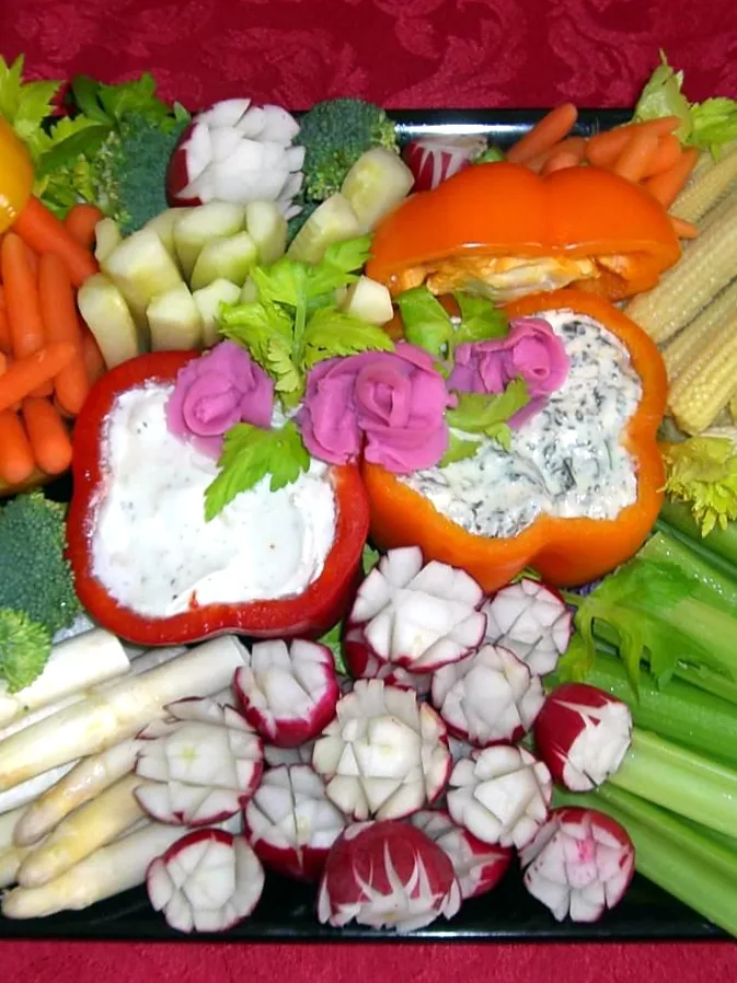 crudités: Veggie platter