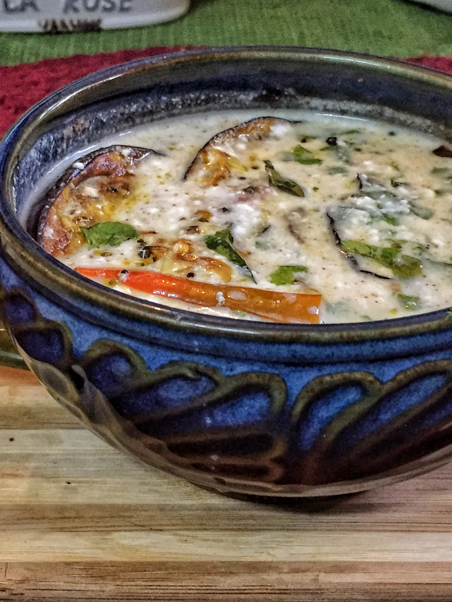 Dahi baigana, a photograph of the dish