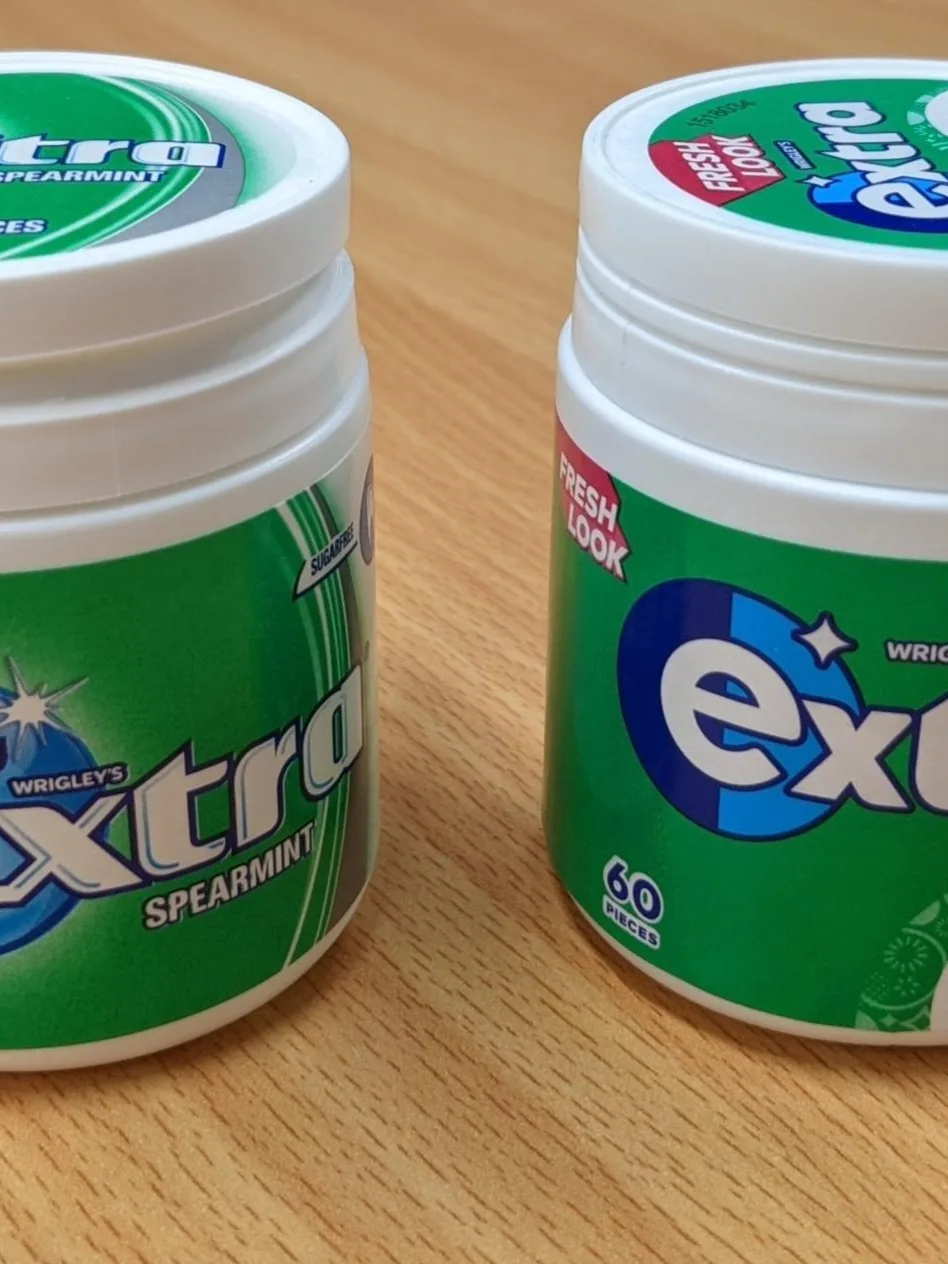 Extra: Packaging of Wrigley's Extra chewing gum