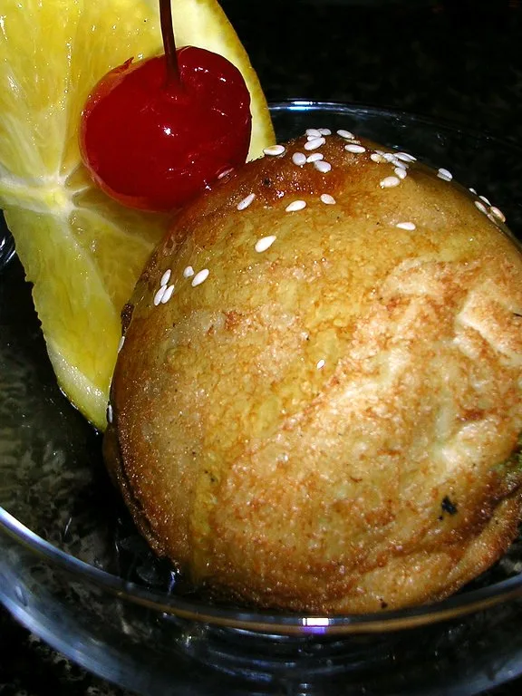 fried ice cream, a photograph of the dish
