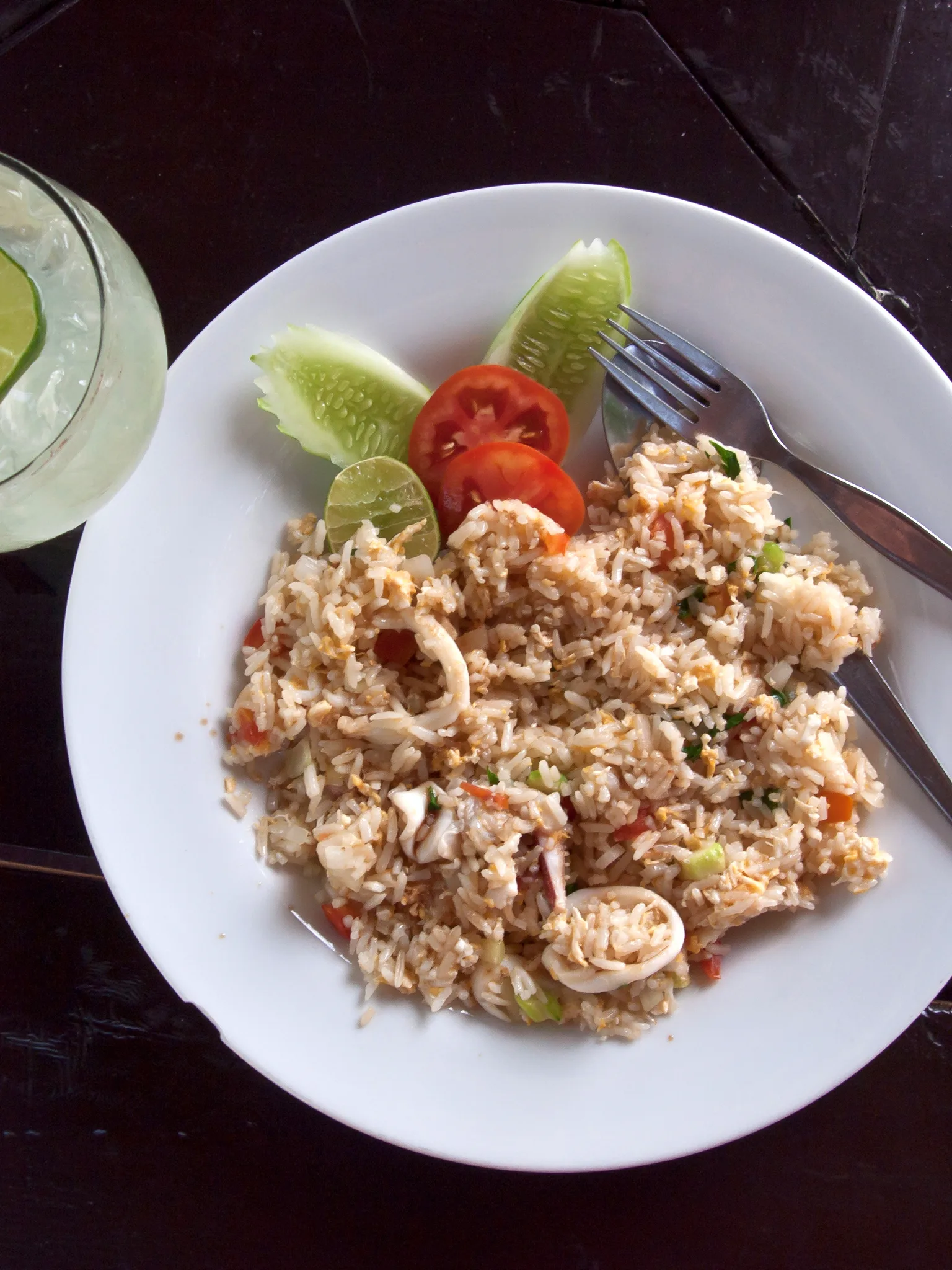 fried rice: Seafood fried rice. Thai fried rice. Khao phat thale. Popular dish in Thailand. There is plenty of healthy organic food in Thailand. Koh Mak, Thailand
