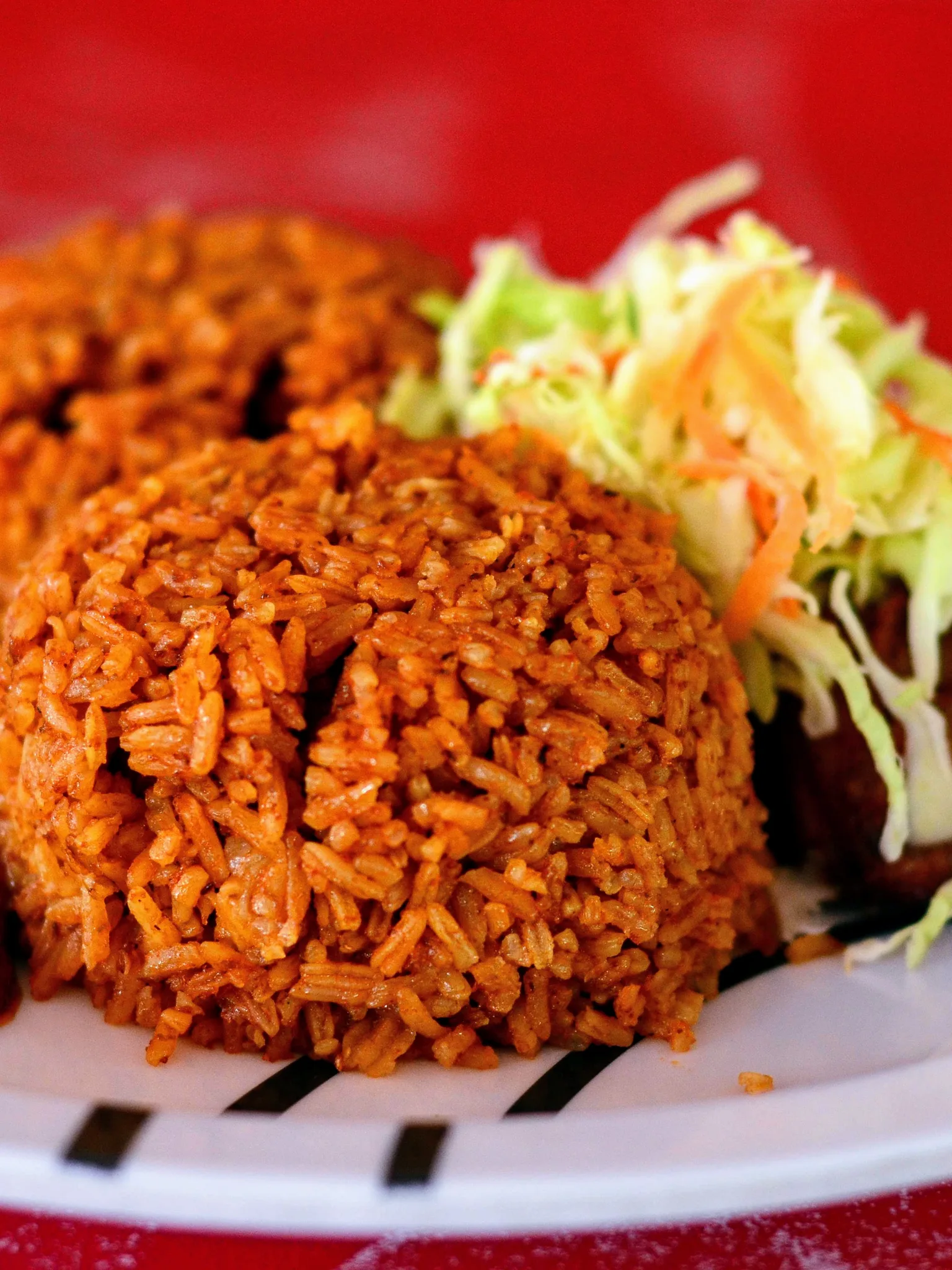 Jollof Rice, a photograph of the dish
