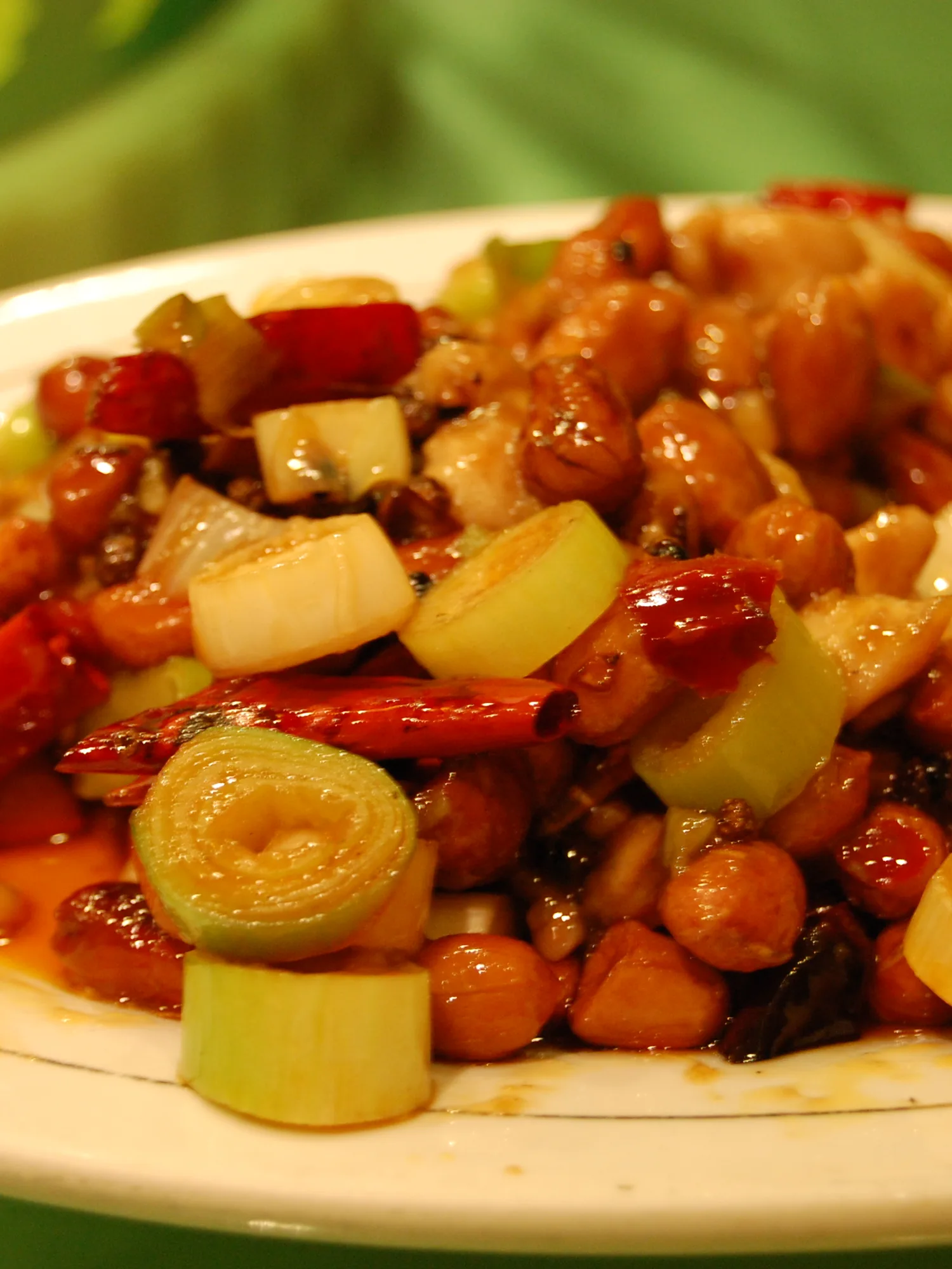 Kung Pao chicken, a photograph of the dish