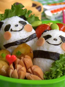 Kyaraben: A Kyaraben depicting pandas