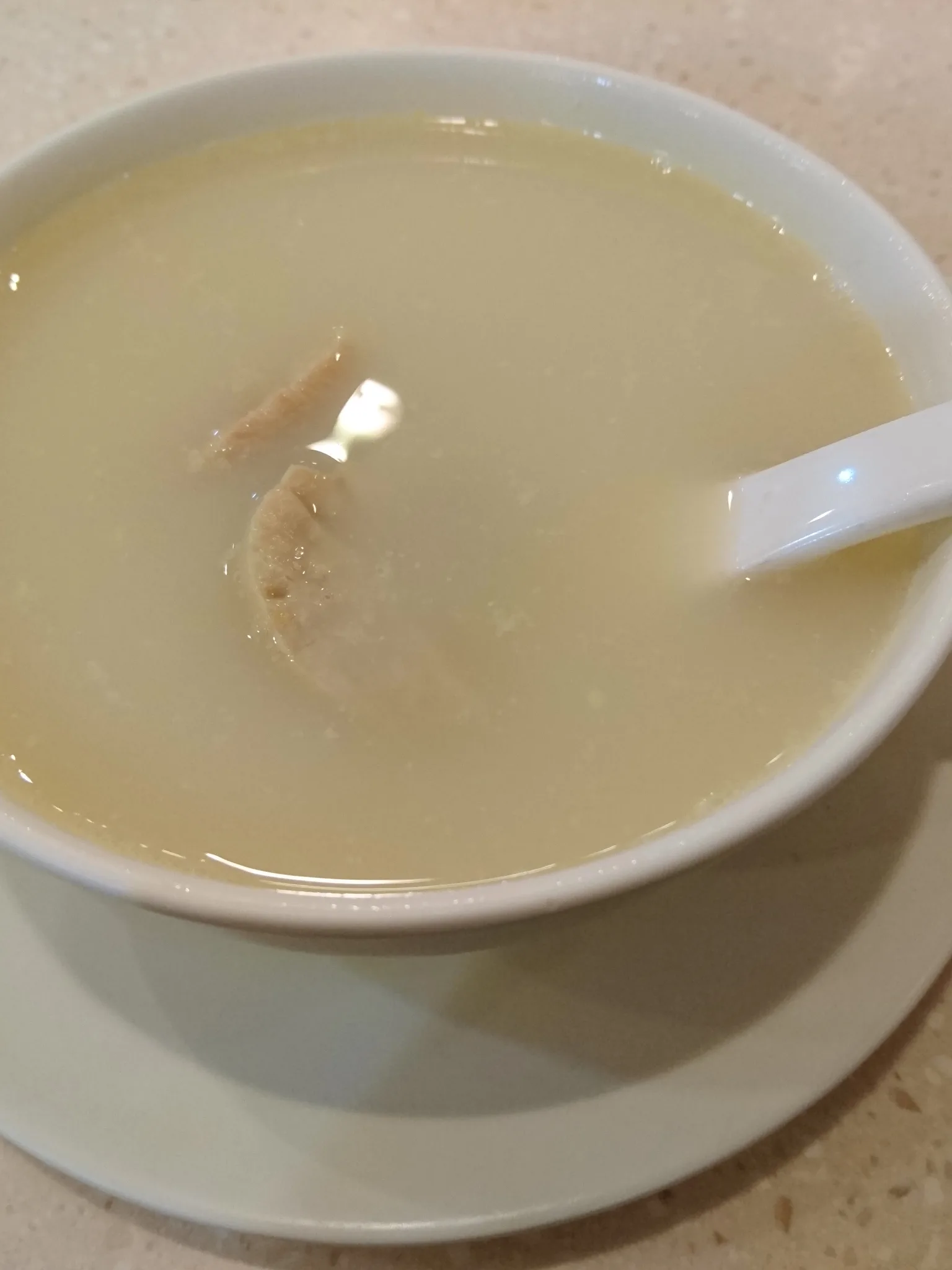 Cantonese slow-cooked soup: Pig Lung & Almond Soup