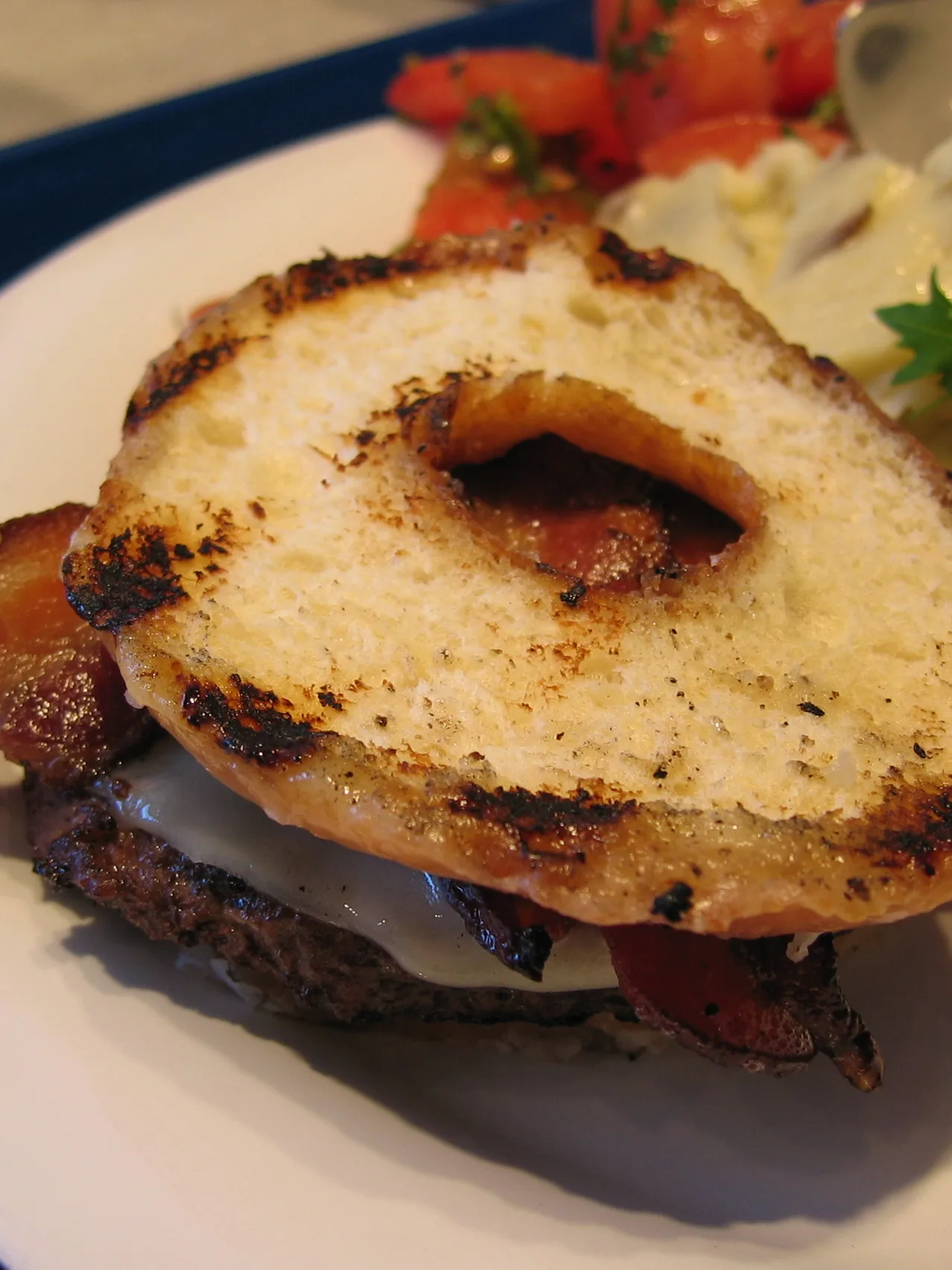 Luther Burger, a photograph of the dish