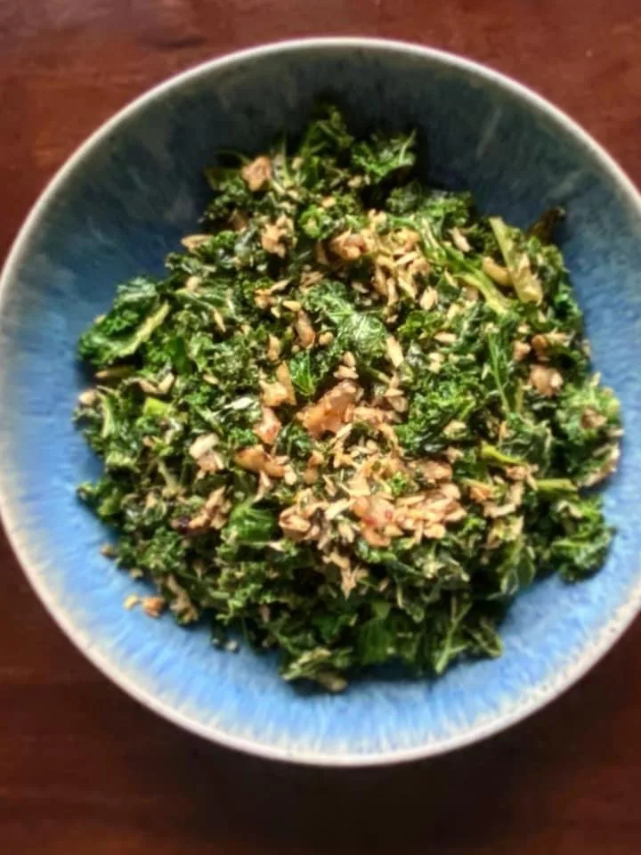 Mallung: Mallung is lightly sautéed greens, cooked with coconut, spicies and chilli