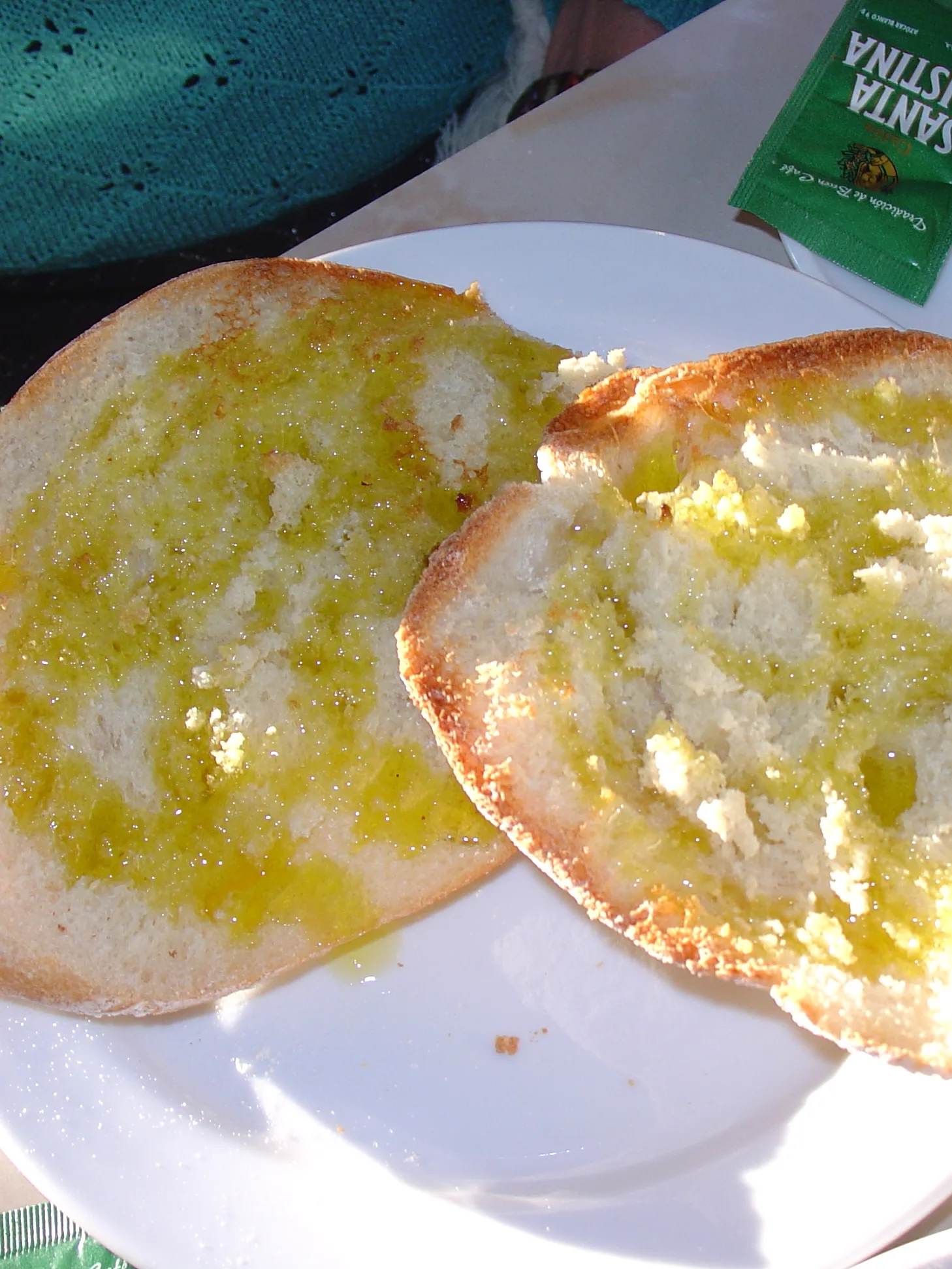 Mollete of Antequera: A typical food in South Spain called "Mollete" (bread and olive oil)