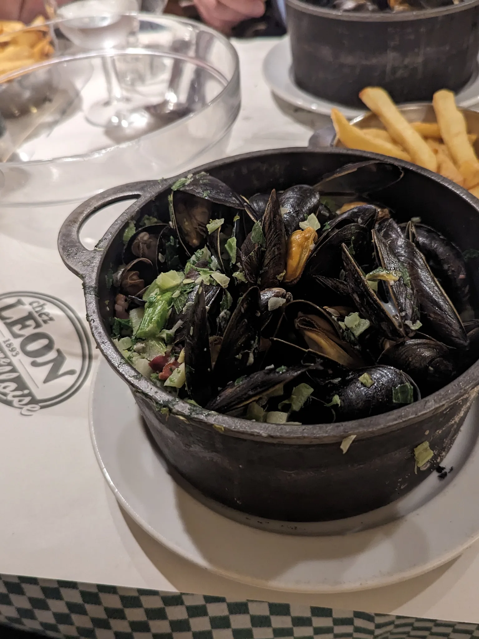 moules-frites: Moules-frites at Chez Leon in Brussels