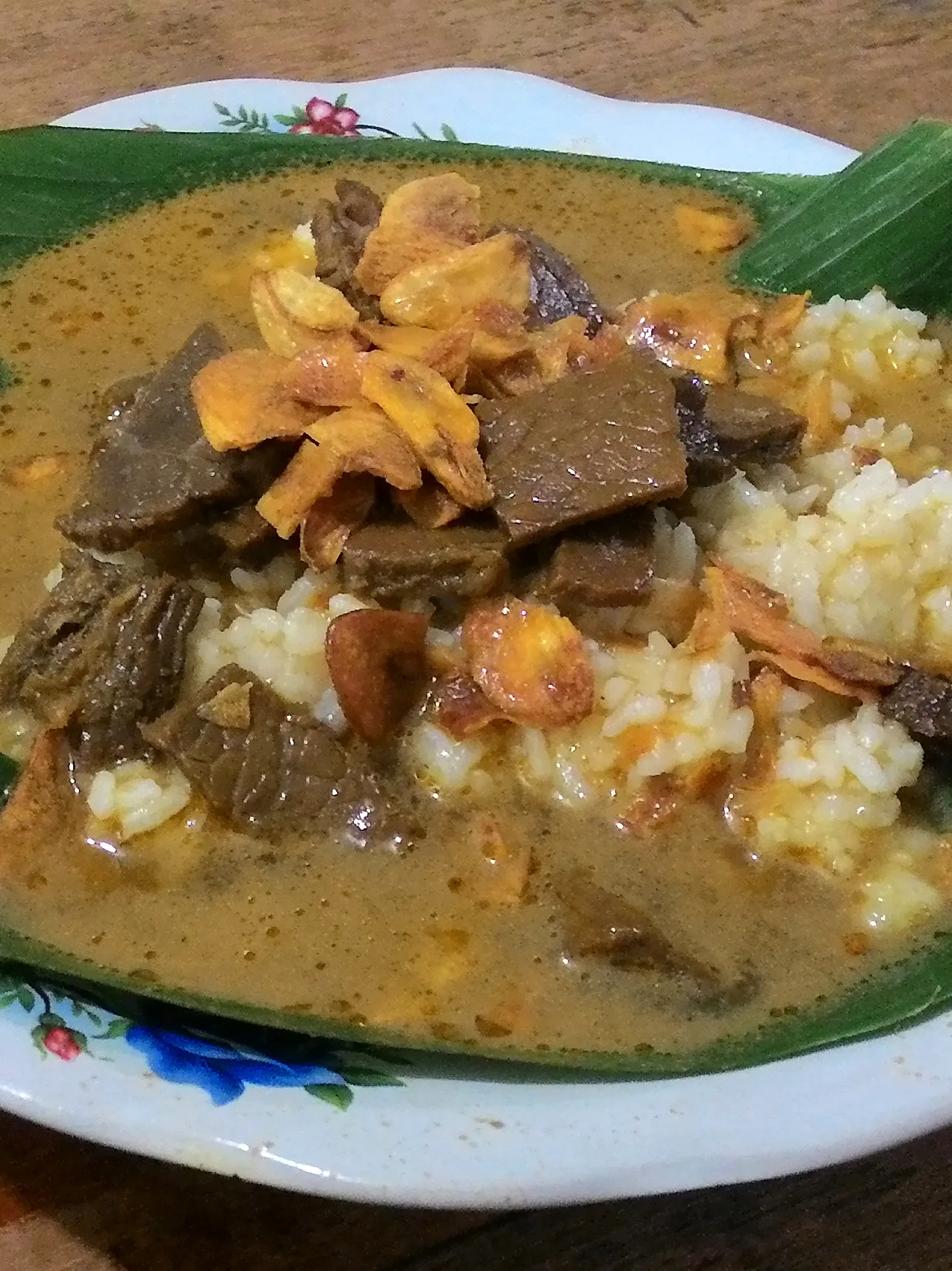 Nasi gandul, a photograph of the dish