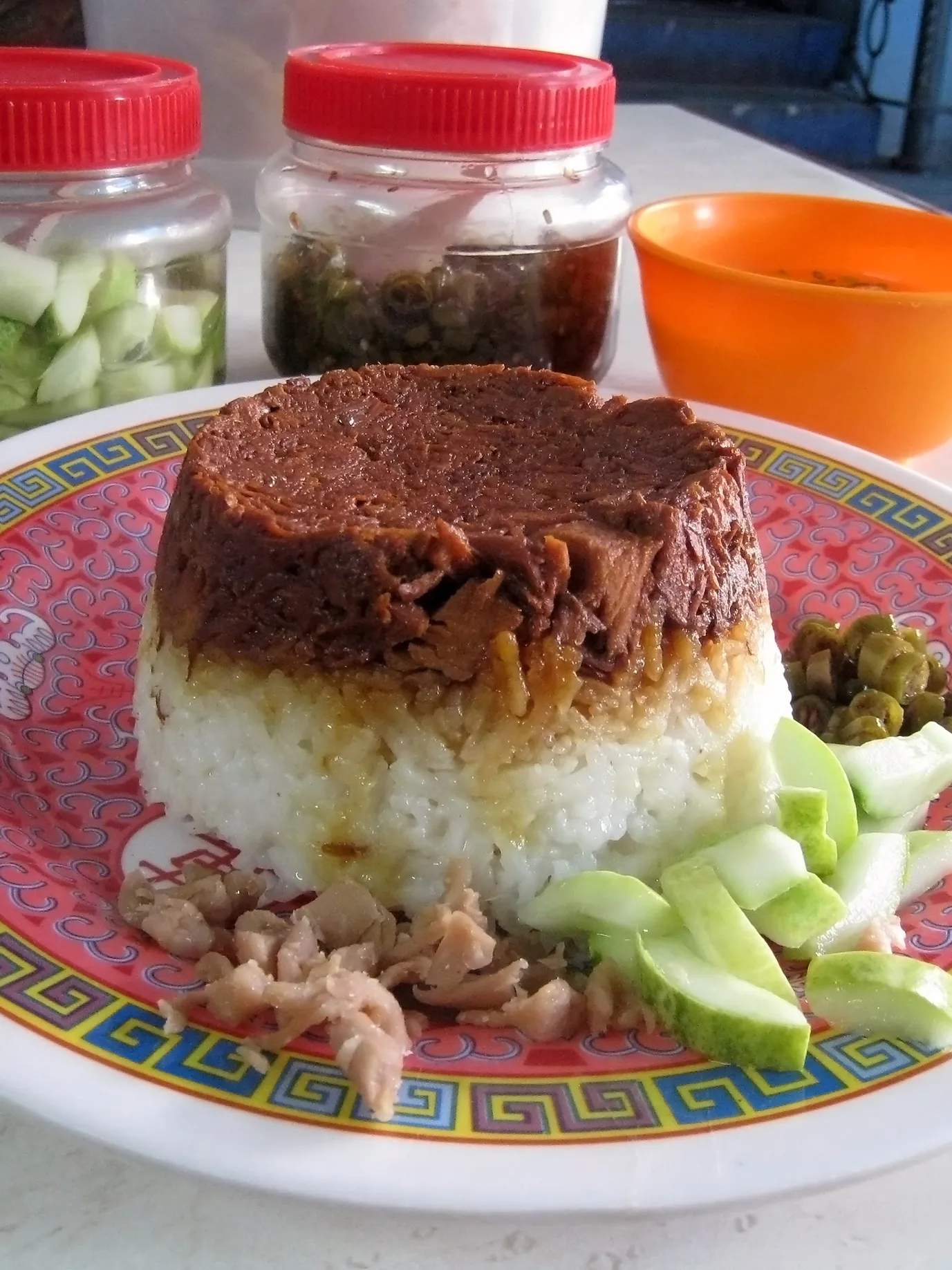 nasi tim, a photograph of the dish