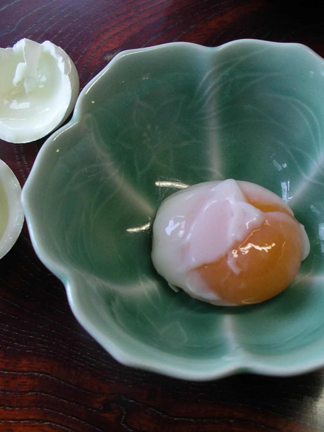 Onsen tamago, a photograph of the dish