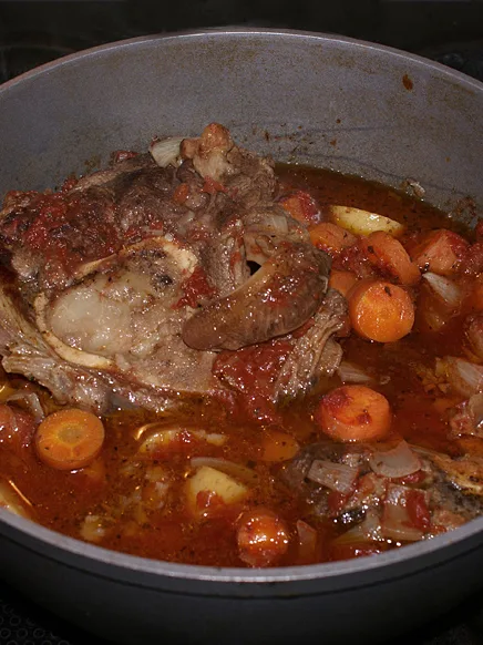 ossobuco, a photograph of the dish