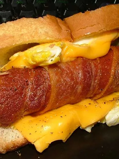 Czech-style hot dog: Jersey breakfast dog, taken by me