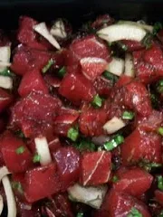 poke, a photograph of the dish