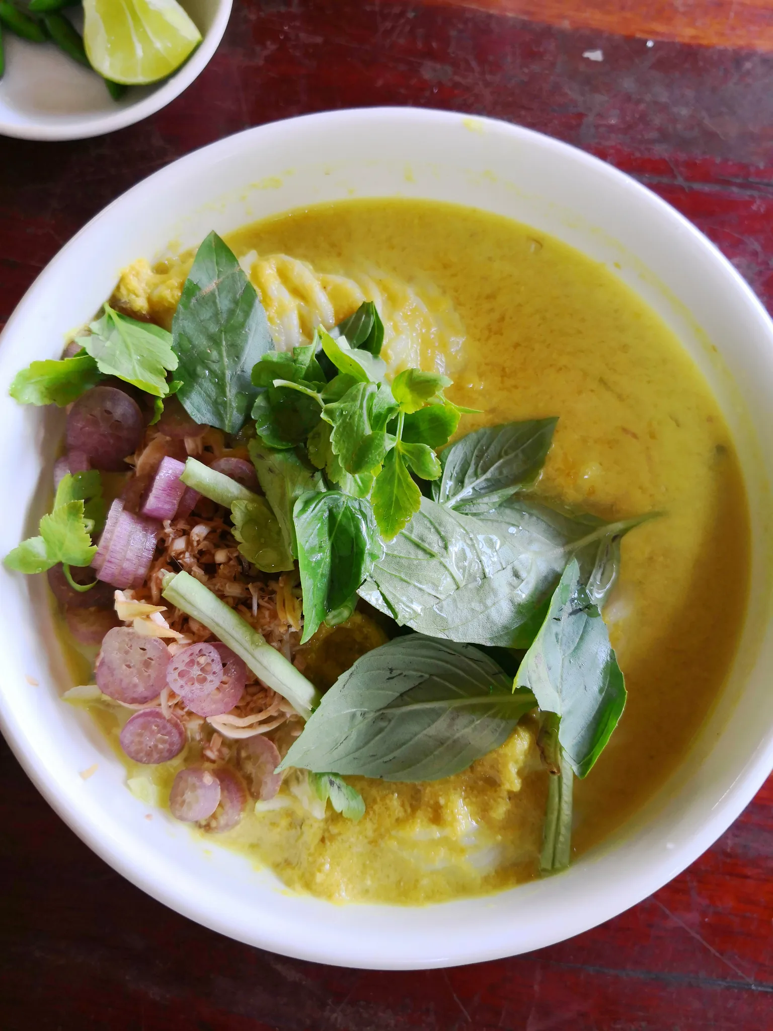 samlor prahal: Sam Khmer Noodles (Num Banhchok Samlar Brahar), Siem Reap, Cambodia