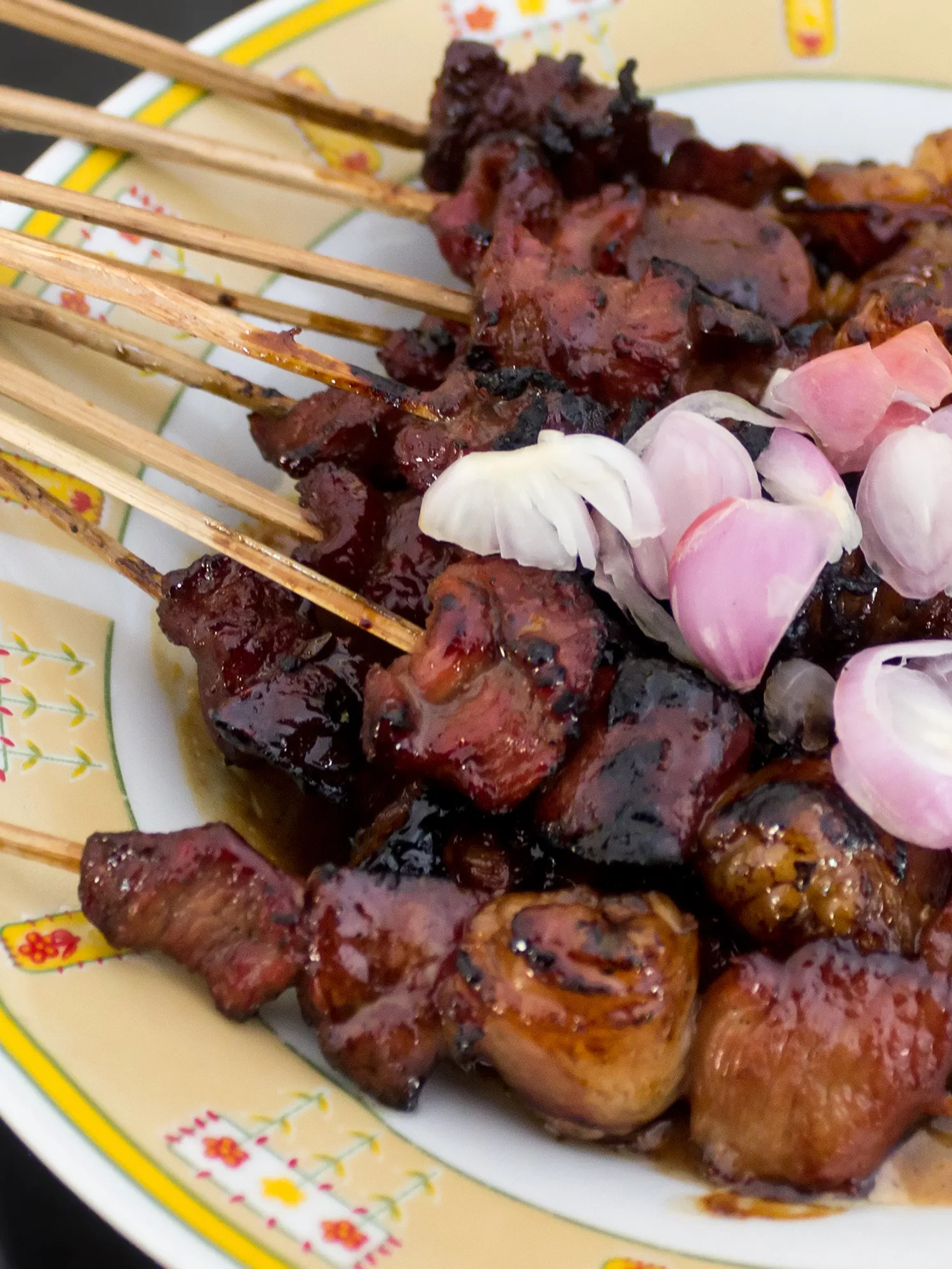 sate kambing: Mutton satay from H. Faqih, Jombang, 2017-09-19