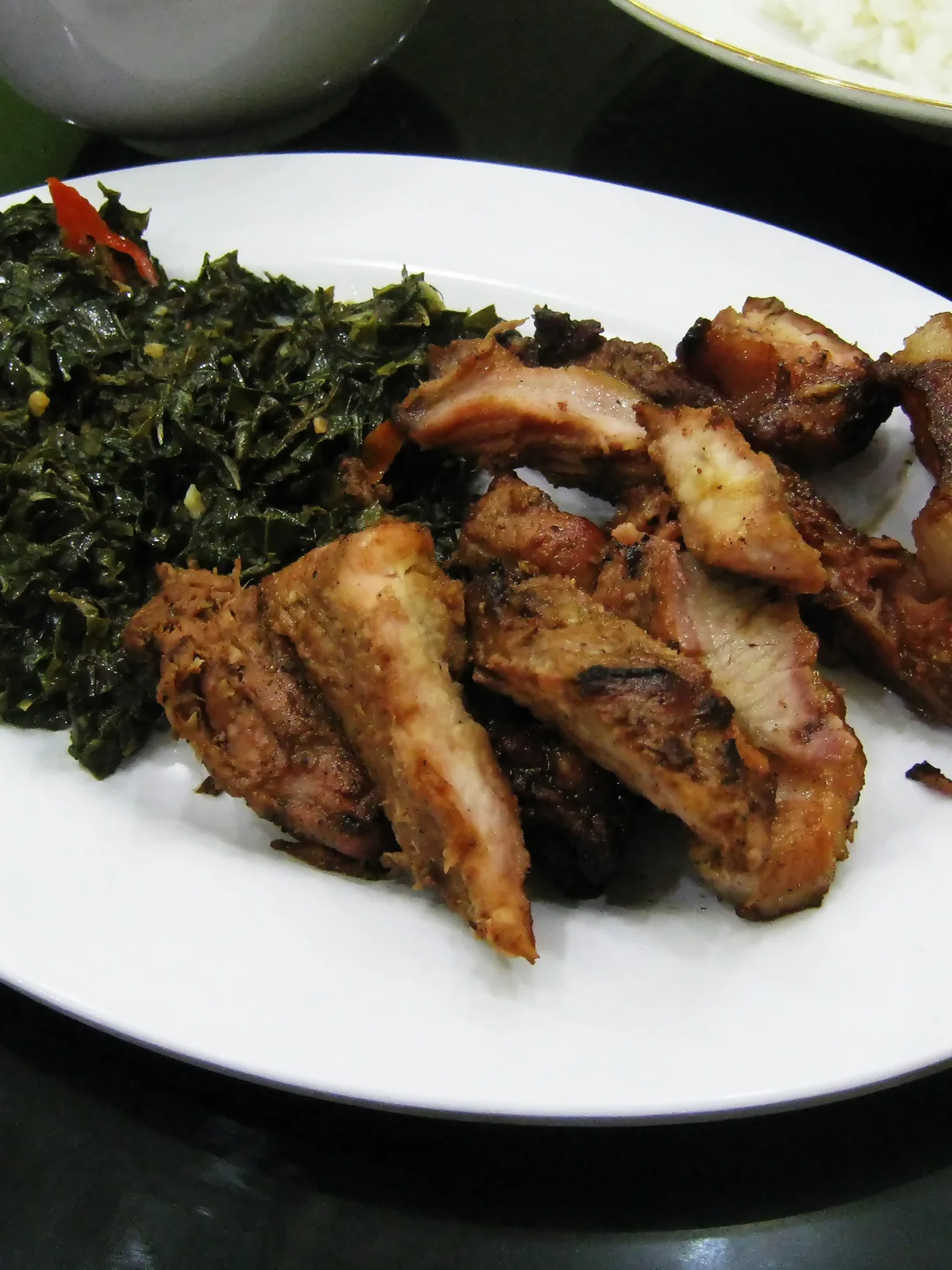 Se'i: Se'i babi, smoked pork, specialty of Kupang city, East Nusa Tenggara, Indonesia