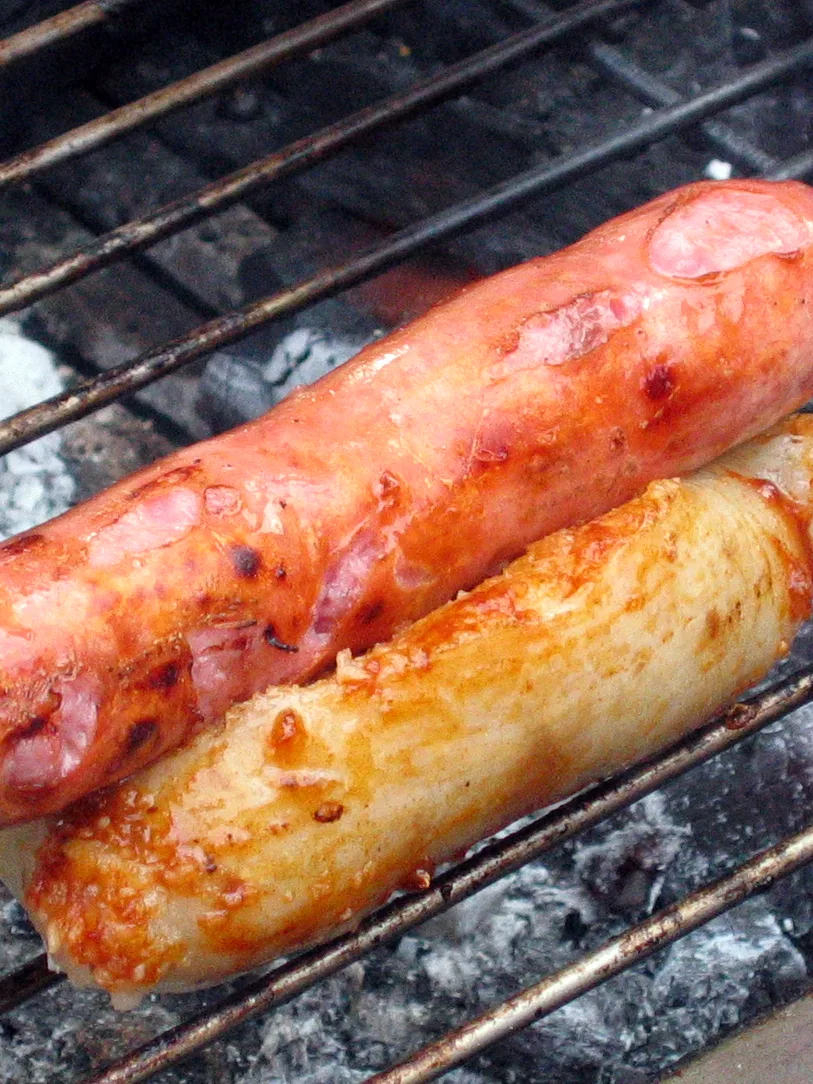 Small sausage in large sausage: Small sausage in large sausage