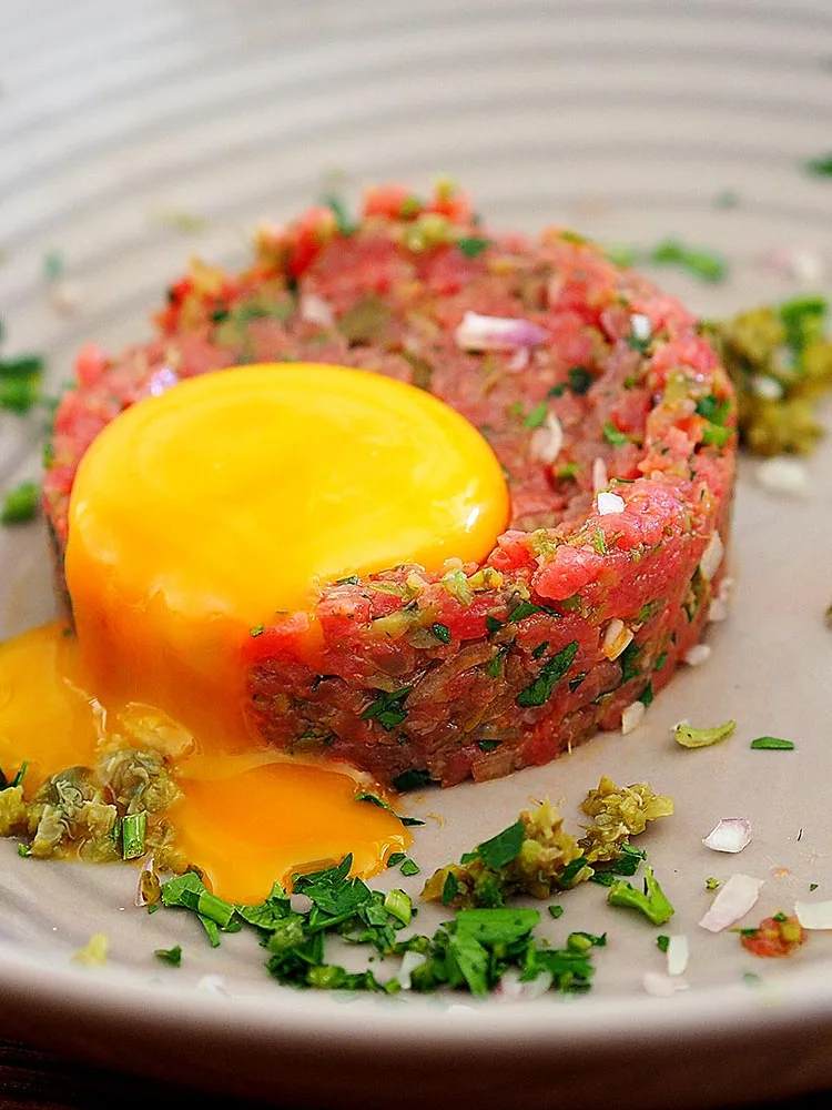 steak tartare: Sydney Food Blog Review of Le Grande Bouffe, Rozelle: Classic Steak Tartare