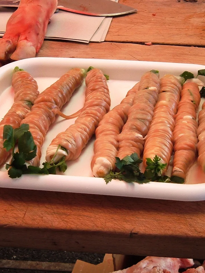 Stigghiola, a photograph of the dish