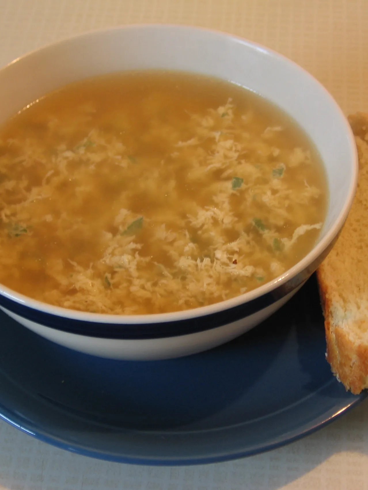 stracciatella, a photograph of the dish