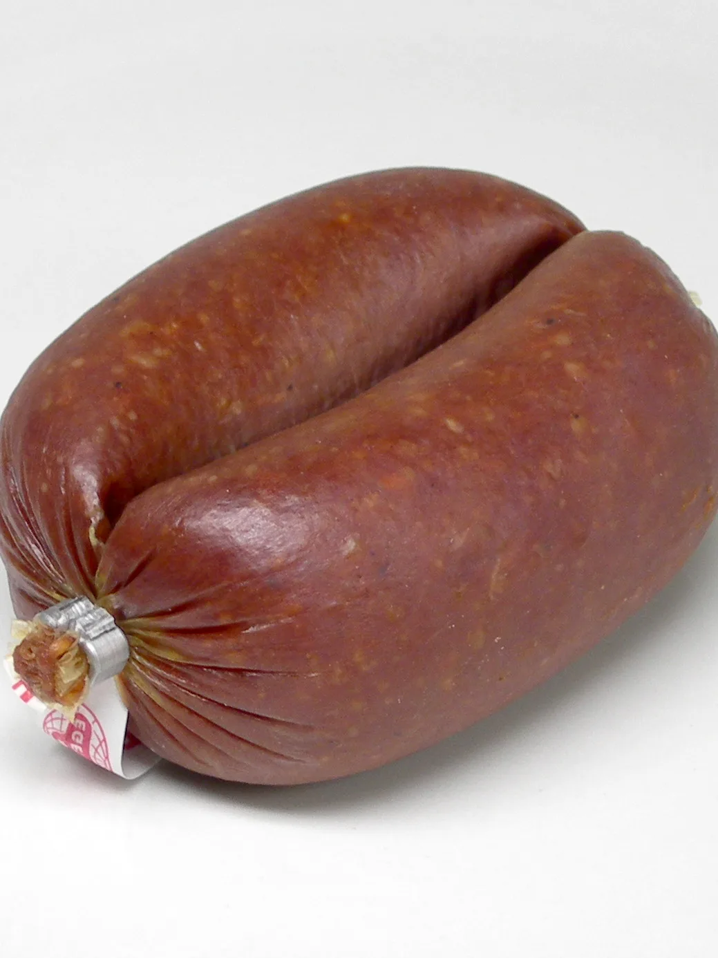 sujuk: Turkish sujuk (industrially produced), made of beef, minced with garlic, cumin and other spices