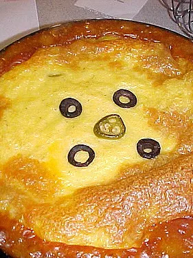 tamale pie: A whole tamale pie