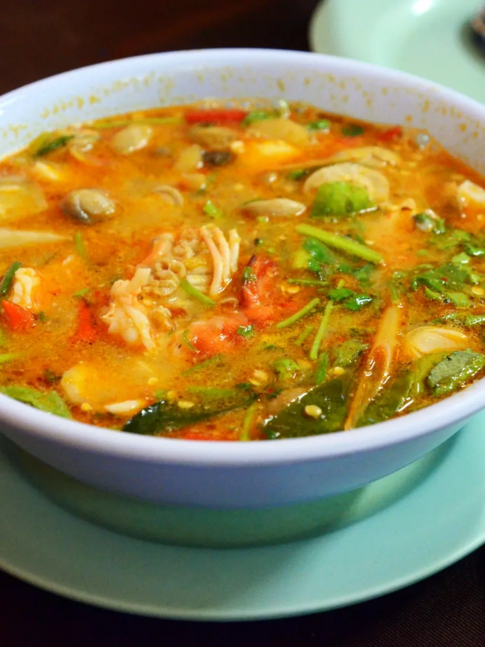 Tom Yum, a photograph of the dish