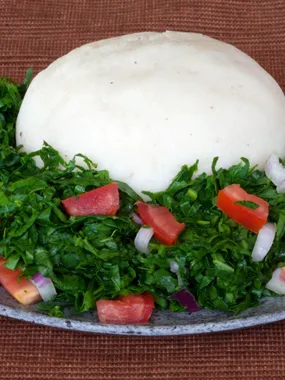 ugali, a photograph of the dish