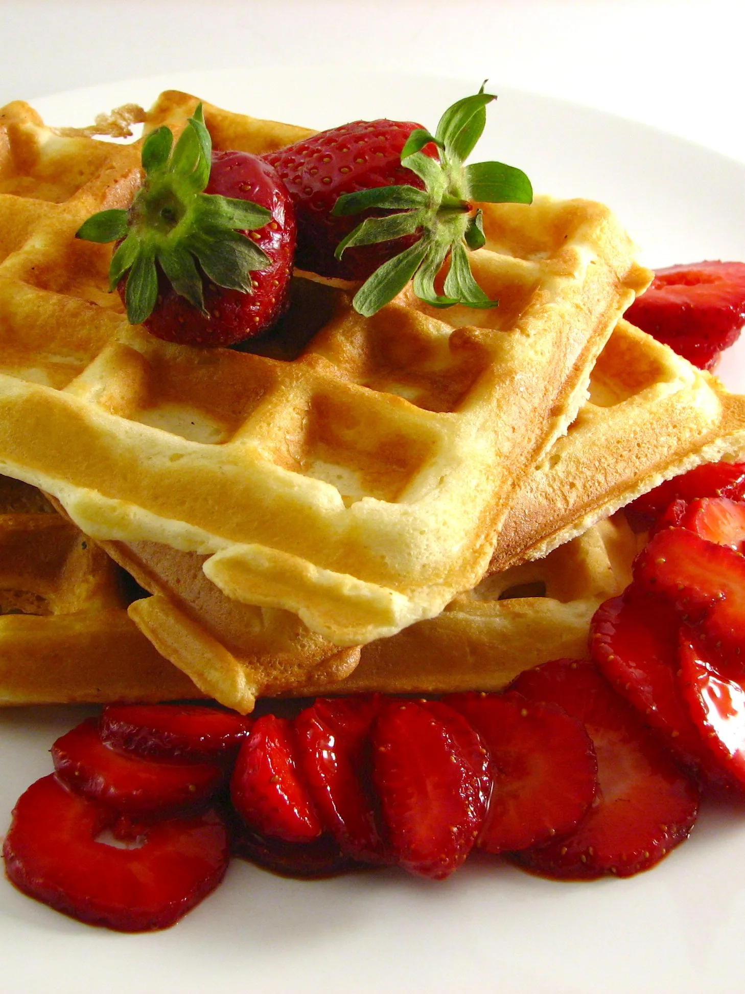 waffle, a photograph of the dish