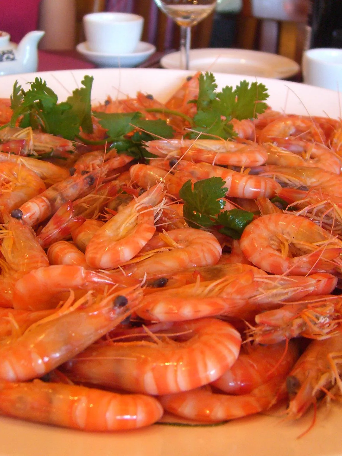 White boiled shrimp: White boiled shrimp 白灼蝦
